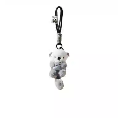 丹琴 萌趣可爱海獭 创意卡通动物玩偶钥匙扣书包公仔 毛绒 挂件 男女同款情侣款