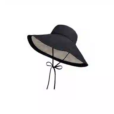 艾佳微 夏季海边度假素颜防晒遮脸防紫外线大头围透气薄款 聚酯纤维 渔夫帽 女款