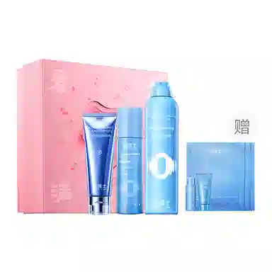 凌博士 舒颜水乳护肤套装 舒缓紧致保湿清爽 洁面面霜礼盒