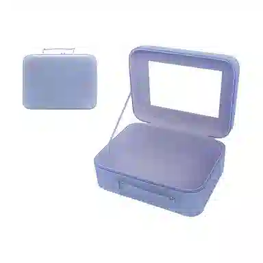 艾情草之恋 简约带镜子化妆包 便携大容量