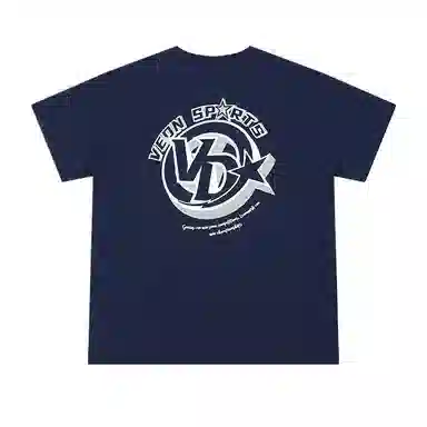 玉儿恋 字母圆领透气百搭休闲短袖健身衣 男款