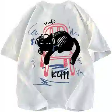 K411 Graffiti Cat Logo T-Shirt