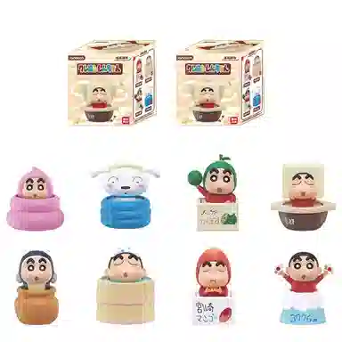 简动文创 蜡笔小新 桌面车载摇摇玩具 盲盒类