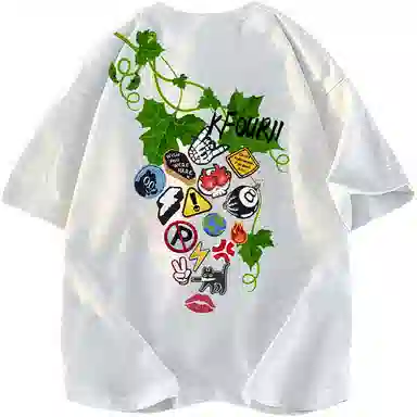 K411 Vintage Grape Badge Logo T-Shirt