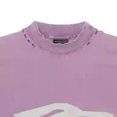 Balenciaga SS25 Logo T-Shirt Purple