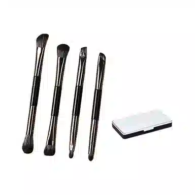 未来枫情  小麻雀双头带镜子眼影刷套装 便携