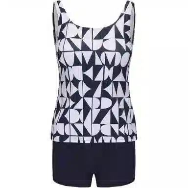 DECATHLON NABAIJI heva tankini NAVY TRIA SWIM