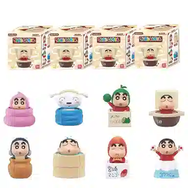 简动文创 蜡笔小新 桌面车载摇摇玩具 盲盒类