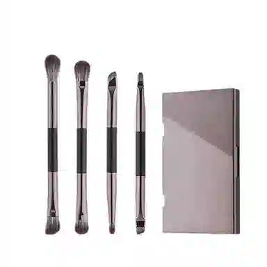 未来枫情  小麻雀双头带镜子眼影刷套装 便携