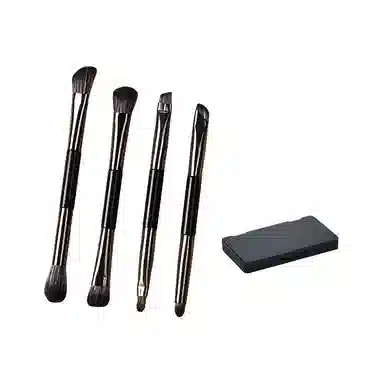 未来枫情  小麻雀双头带镜子眼影刷套装 便携