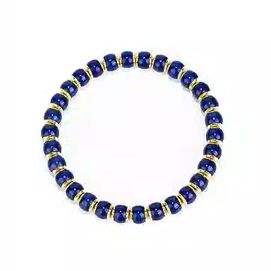 钰澜文玩 界守战甲系列-「金盾·玄冰」原创设计师-蓝靛泥古法供色#好运 菩提根 手串 男女同款情侣款