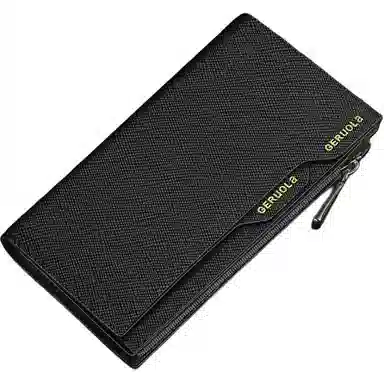 歌若拉 多功能 头层牛皮 商务钱包 常规 男款 多色