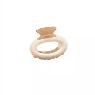 水中玉 奶油渐变椭圆发卡后脑勺半扎发头饰盘发鲨鱼夹发饰 亚克力 发夹 女款