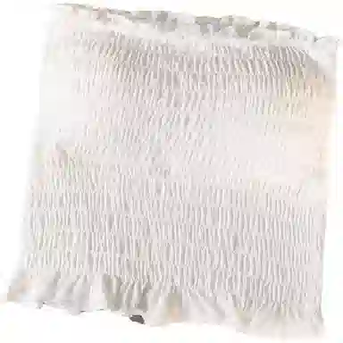 轻迎 褶皱吊带带胸垫打底衫木耳边上衣裹胸内衣女背心 女款