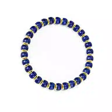 钰澜文玩 界守战甲系列-「金盾·玄冰」原创设计师-蓝靛泥古法供色#好运 菩提根 手串 男女同款情侣款