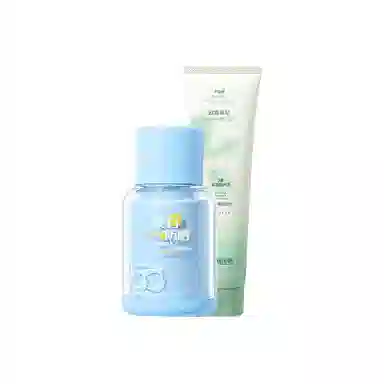 欧嘉莱尼 小蓝瓶水感防晒霜洗面奶组合 防紫外线清洁
