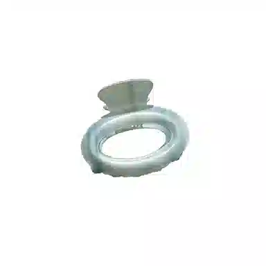 水中玉 奶油渐变椭圆发卡后脑勺半扎发头饰盘发鲨鱼夹发饰 亚克力 发夹 女款