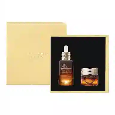 雅诗兰黛 第七代小棕瓶精华液眼霜护肤两件套 修护保湿补水