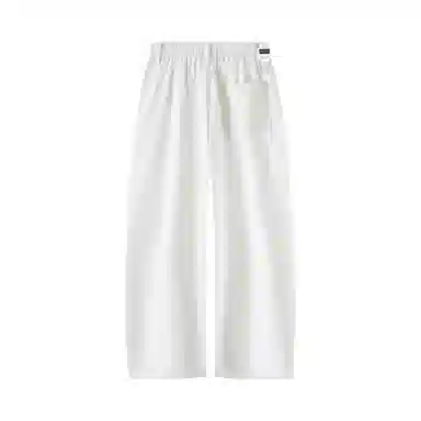 大卫贝肯 美式复古高街韩系痞帅基础款小众高级感设计时尚潮流个性日常宽松直筒垂感百搭凉感弯刀西装裤 男女同款