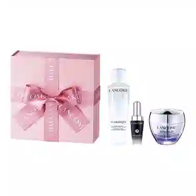 兰蔻 净澈焕肤双重精华水乳 塑颜三重密集焕颜面霜 肌底焕活修护精华液护肤套装 舒缓