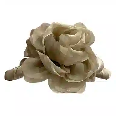 蒙妮 温柔山茶花朵珍珠抓夹 亚克力 发夹 女款