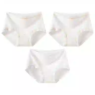 二三二三 法式田园主义浪漫小碎花吸湿透气弹力柔软舒适不勒不卡档不夹臀三角裤可爱甜美少女时尚百搭亲肤内裤 女款 组合装