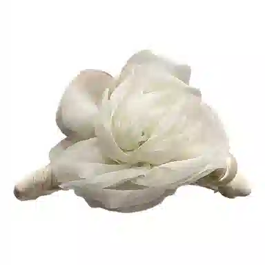 蒙妮 温柔山茶花朵珍珠抓夹 亚克力 发夹 女款