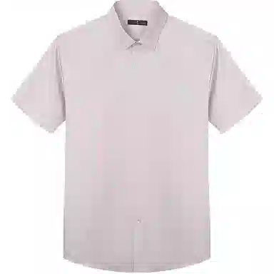 才子 时尚舒适百搭简约修身正装通勤短袖衬衫 男款