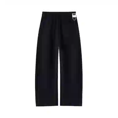 大卫贝肯 美式复古高街韩系痞帅基础款小众高级感设计时尚潮流个性日常宽松直筒垂感百搭凉感弯刀西装裤 男女同款