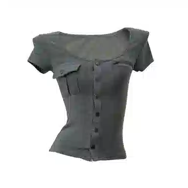 YGPRW Slim U-Neck Tee Women