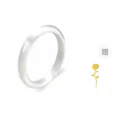 爱恋珠宝 库里蓝玉镯 玉见美好新中式国潮古风一步一响汉服清冷感手饰 远山黛冰透玛瑙 玉髓 手镯 女款