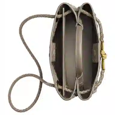 Bottega Veneta Intrecciato Small Shoulder Bag Limestone