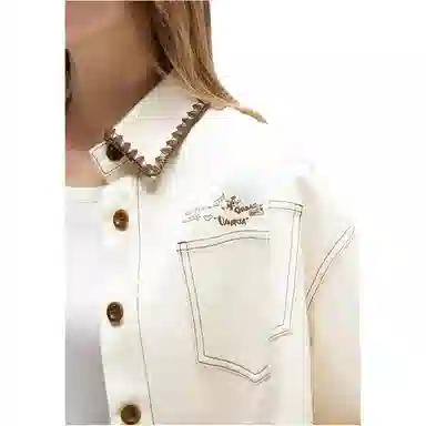 Valeria Obbaco VO Denim Jacket White
