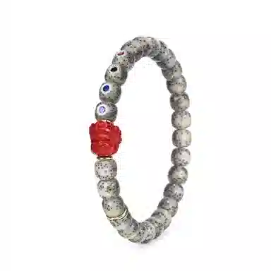 钰澜文玩 黄财呆搭配款毛感料镶嵌#好运 星月菩提 手串 男女同款情侣款