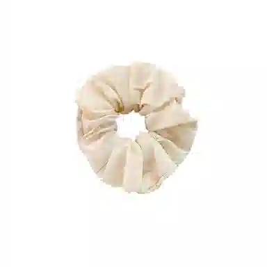 水中玉 韩系奶油色蓬松海绵大肠发圈高级感扎头发发绳头饰 皮筋 头绳 女款