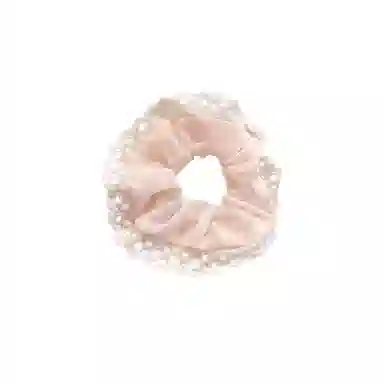 水中玉 粉色系蝴蝶结大肠发圈高级感不伤发发饰慵懒风扎头发绳头饰 皮筋 头绳 女款