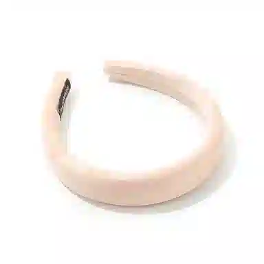 如花梦 粉色海绵宽边高级感压发头箍增高颅顶发捆 布艺 发箍 女款