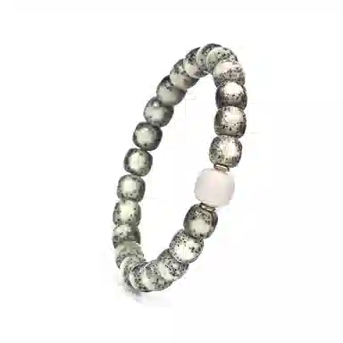 钰澜文玩 小冰糖眼睛老型隔珠搭配款佛珠手把件#好运 星月菩提 手串 男女同款情侣款