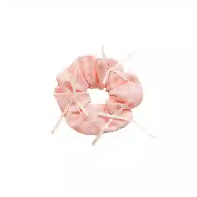 水中玉 粉色系蝴蝶结大肠发圈高级感不伤发发饰慵懒风扎头发绳头饰 皮筋 头绳 女款