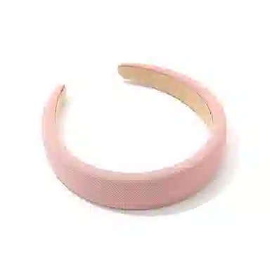 如花梦 粉色海绵宽边高级感压发头箍增高颅顶发捆 布艺 发箍 女款