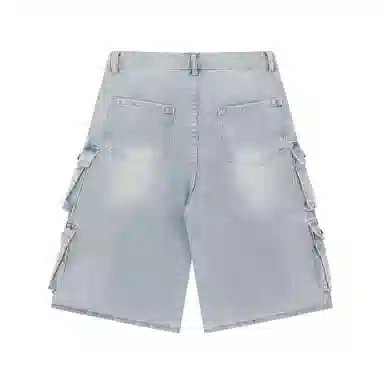 花蔓色 宽松休闲百搭牛仔短裤 女款