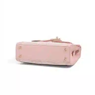 CLEVER&KETCH Embossed PU Tote Bag Pink Ivory