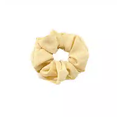 水中玉 韩系奶油色蓬松海绵大肠发圈高级感扎头发发绳头饰 皮筋 头绳 女款