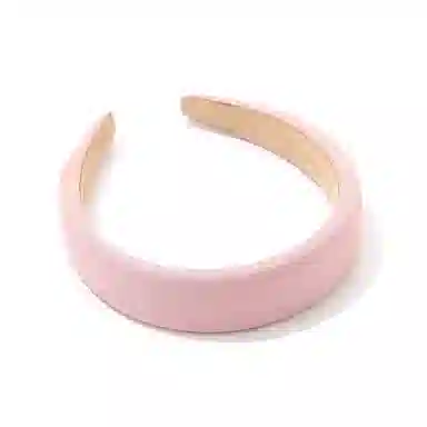 如花梦 粉色海绵宽边高级感压发头箍增高颅顶发捆 布艺 发箍 女款