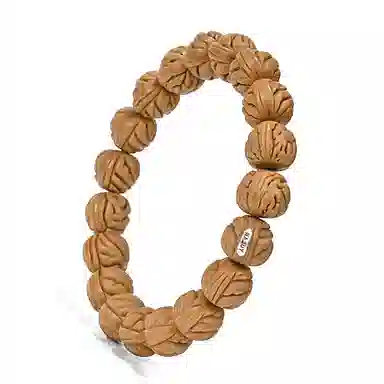 钰澜文玩 龙虎山秦岭粗龙筋手工微倒角单圈#好运 桃核 手串 男女同款情侣款