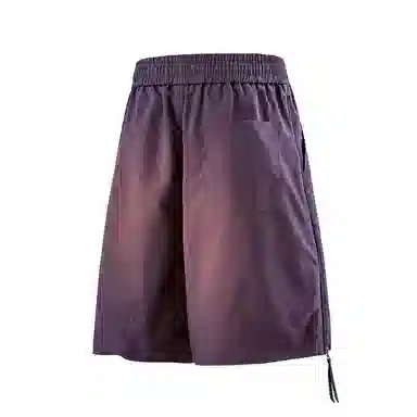 兰缪 美式复古日系简约高街风潮流基础款日常通勤山系户外运动舒适宽松清爽透气百搭柔软亲肤纯色垂感直筒系带休闲短裤 男女同款