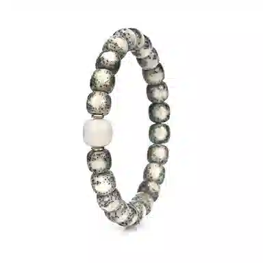 钰澜文玩 小冰糖眼睛老型隔珠搭配款佛珠手把件#好运 星月菩提 手串 男女同款情侣款