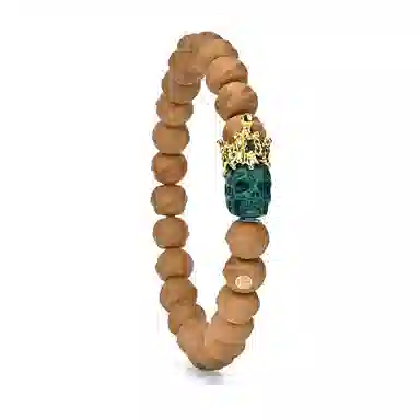 钰澜文玩 鬼印无相金标末法骷髅搭配款#好运 猴头核桃 手串 男女同款情侣款