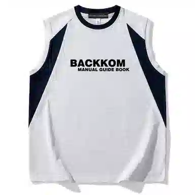 大卫贝肯 宽松舒适透气无性别无袖坎肩休闲宽松舒适圆领美式高街背心 男女同款