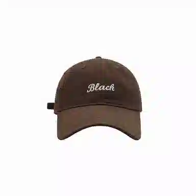 北极绒 夏季潮流刺绣字母大头围加深显脸小韩版百搭简约时尚 棉 鸭舌帽 男女同款情侣款